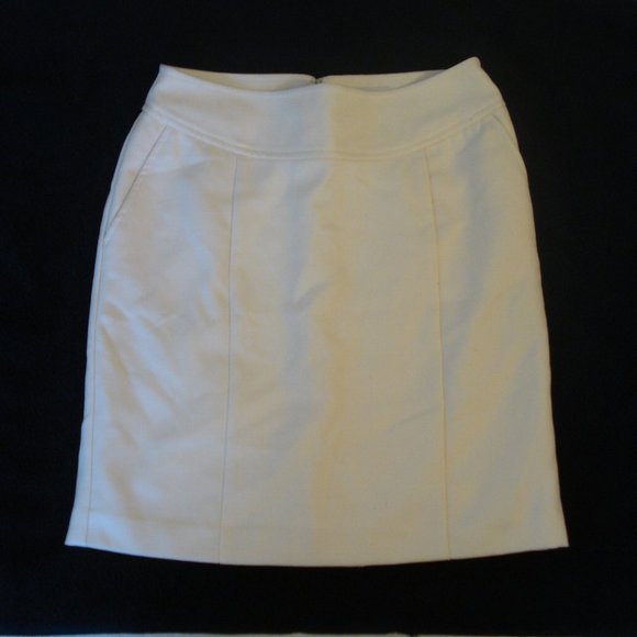Banana Republic solid cream mini pencil skirt - Picture 1 of 7